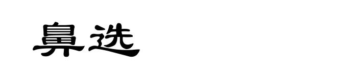 鼻选