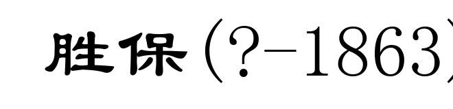 胜保(?-1863)