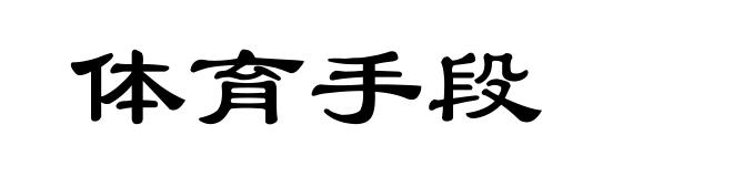 体育手段