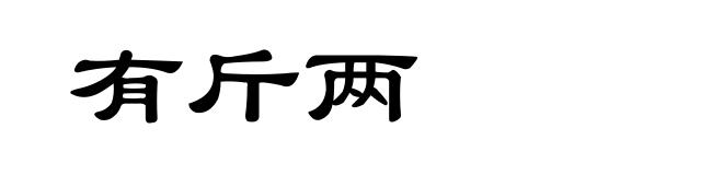 有斤两