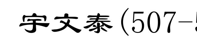 宇文泰(507-556)