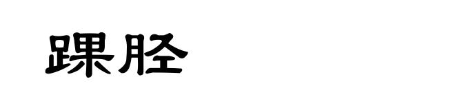 踝胫