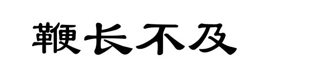 鞭长不及