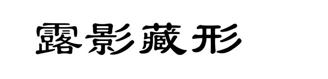 露影藏形