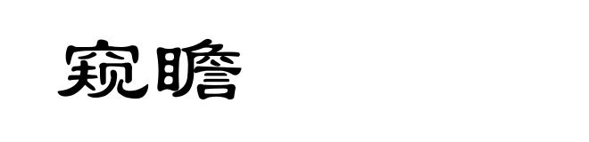 窥瞻