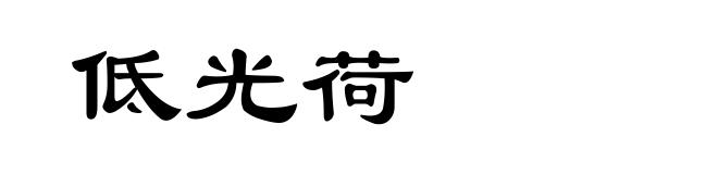 低光荷