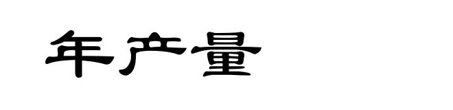 年产量