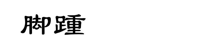 脚踵