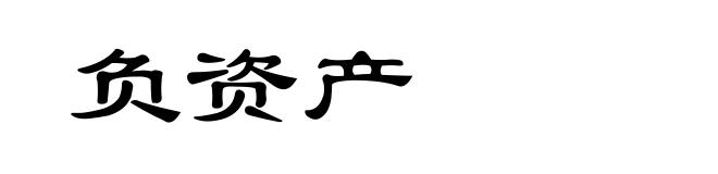 负资产