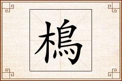 樢怎么写