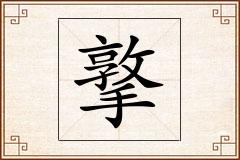 撉怎么写