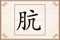 肮怎么写