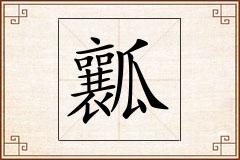 瓤怎么写
