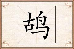 鸪怎么写