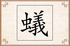 蟻怎么写