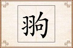翑怎么写