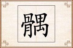 髃怎么写