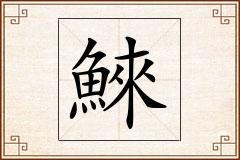 鯠怎么写