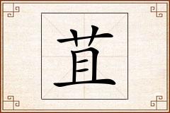 苴怎么写