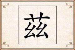 茲怎么写