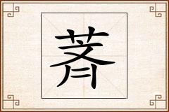 萕怎么写