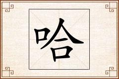 哈怎么写