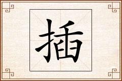 插怎么写